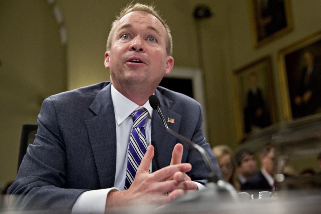 Trump Sets Up Clash Over CFPB Leadership by Installing Mulvaney