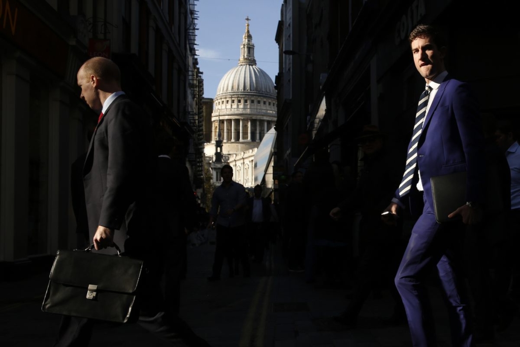 London’s Bankers Haven’t Been This Gloomy Since 2008