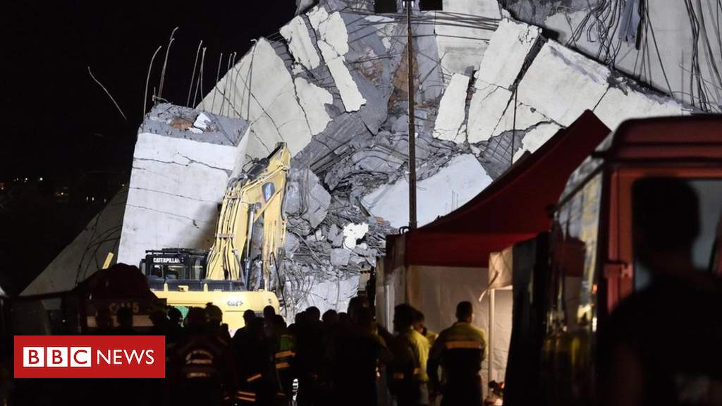 Italy bridge rescuers search into the night