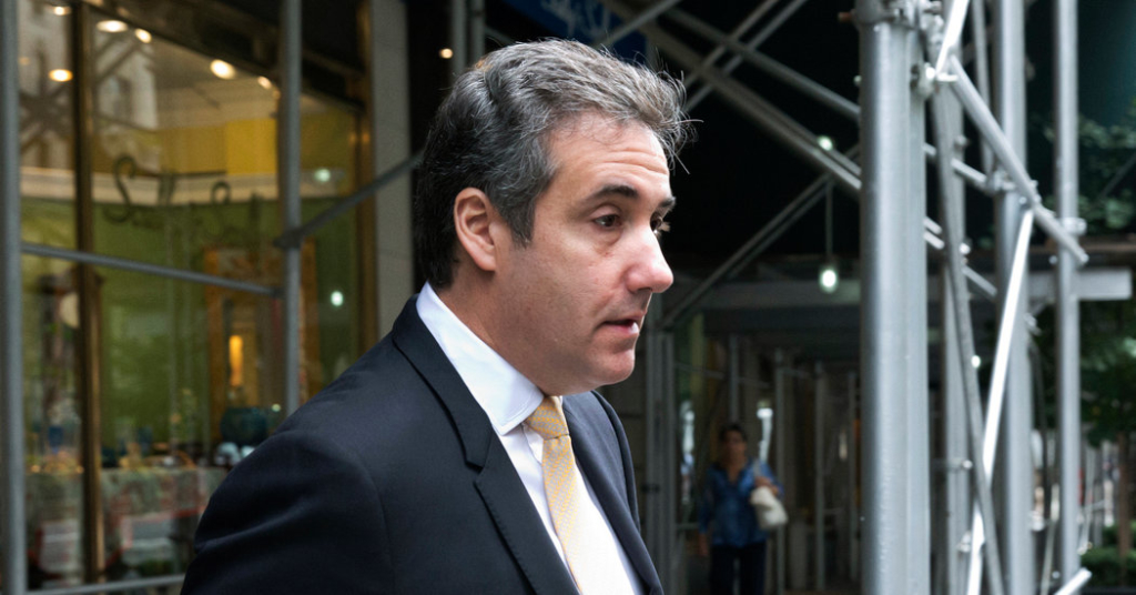 Trump’s Former Fixer, Michael Cohen, Reaches a Plea Agreement Over Payments to Women