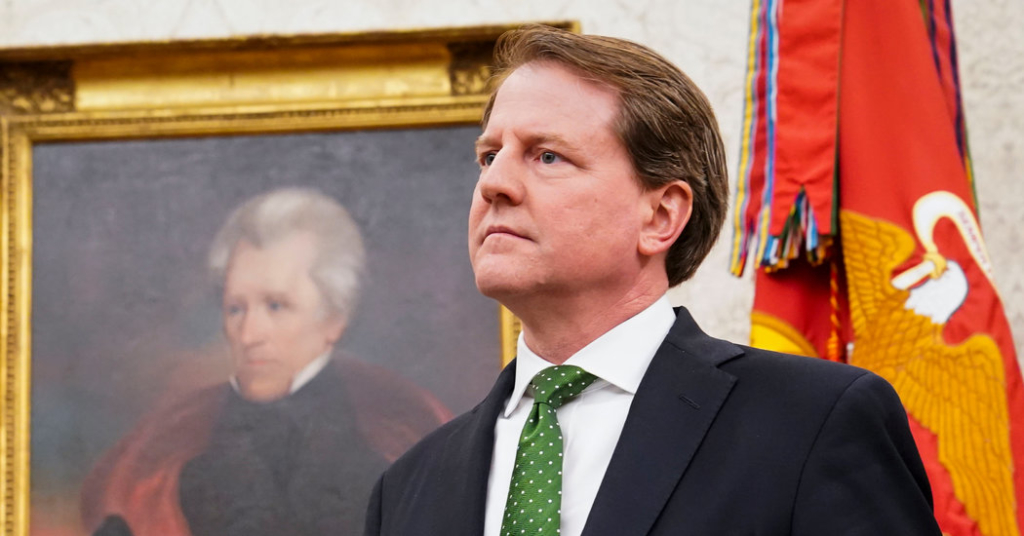 White House Counsel Donald McGahn Will Leave This Fall, Trump Announces on Twitter