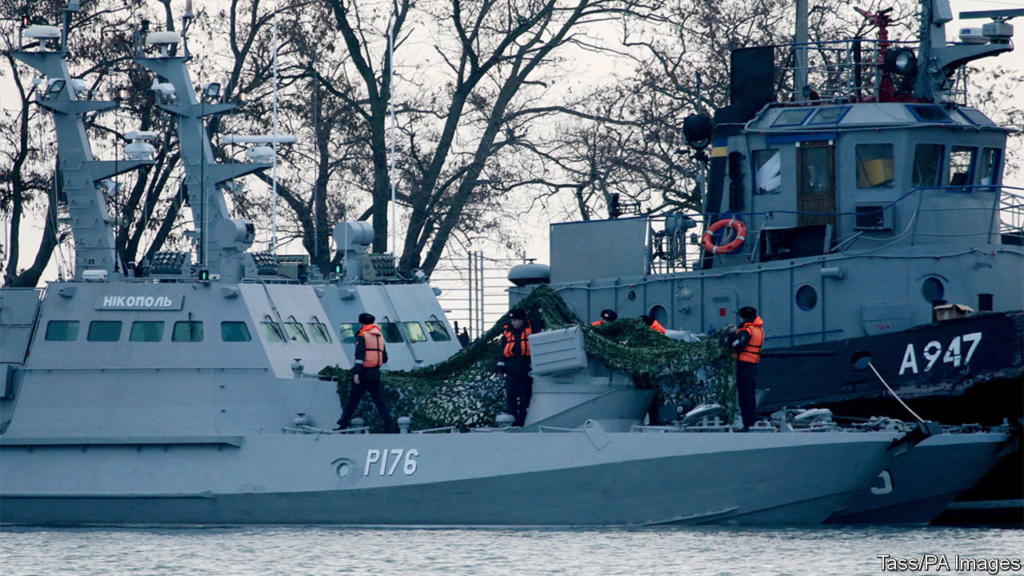 Russia fires on and seizes Ukrainian vessels