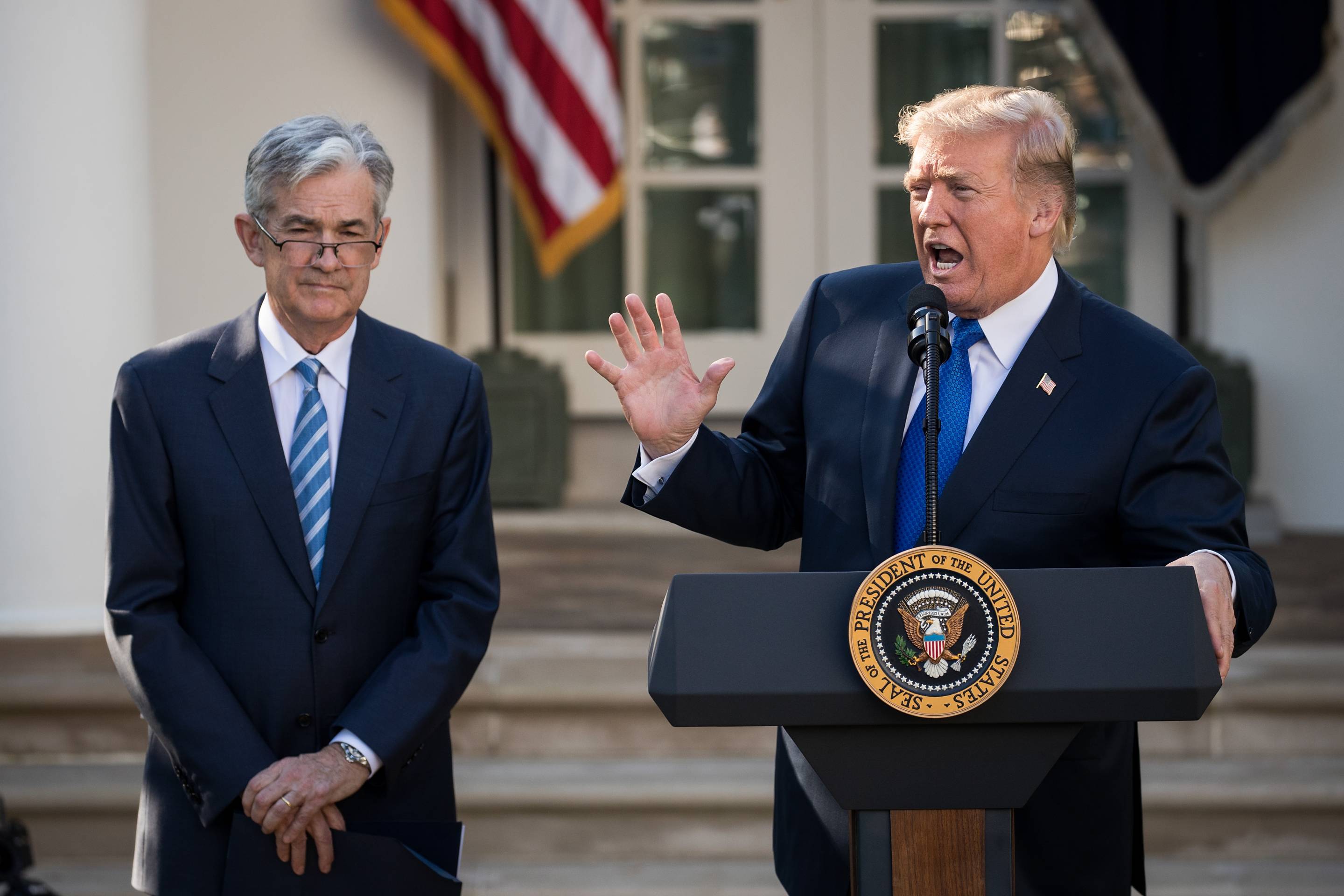 Trump Says He’s ‘Not Even a Little Bit Happy’ With Fed Chairman Jerome Powell