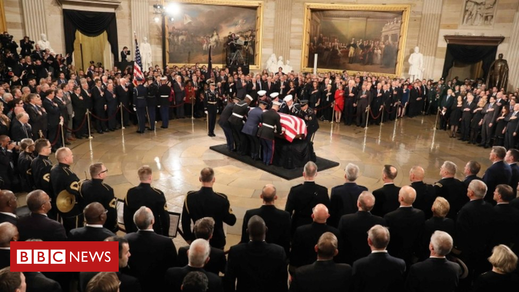 President Bush lies in state at US Capitol