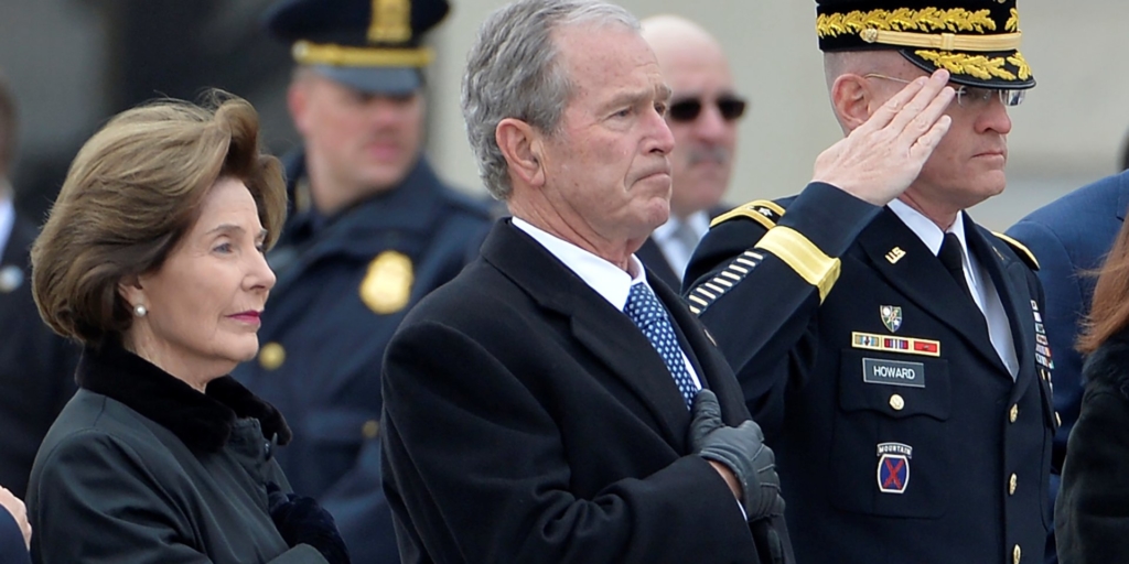 See moving photos from George HW Bush’s state funeral, where every living president, foreign leaders, and celebrities paid their respects