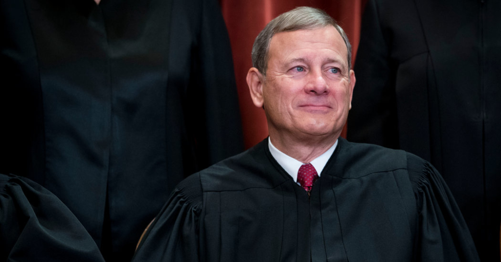 Roberts, Leader of Supreme Court’s Conservative Majority, Fights Perception That It Is Partisan