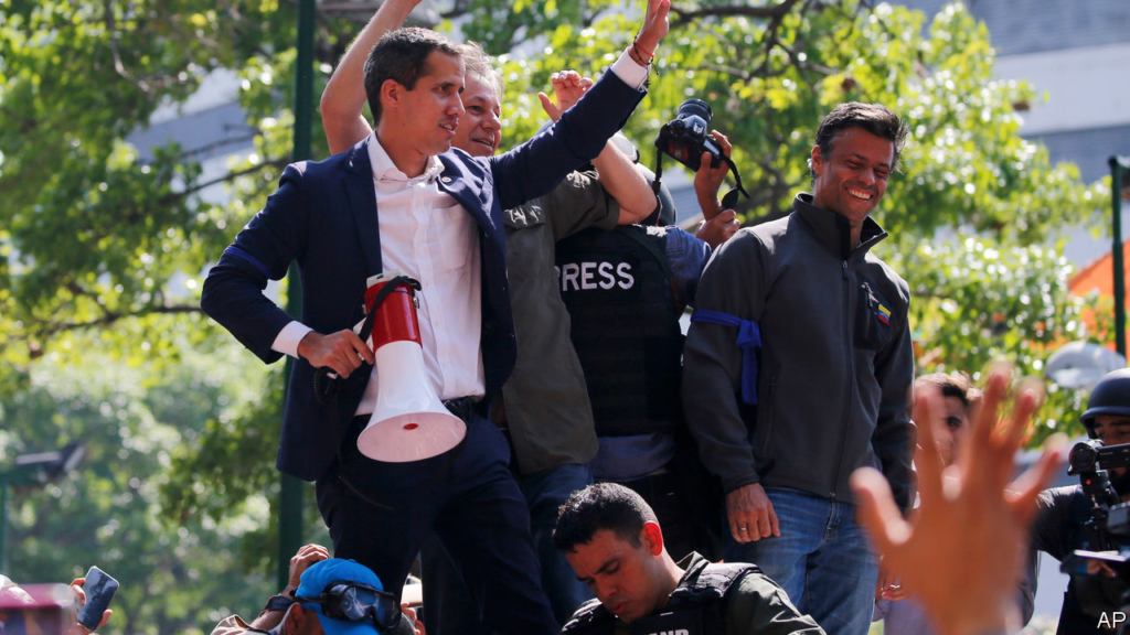 Juan Guaidó makes a dramatic attempt to oust Venezuela’s regime
