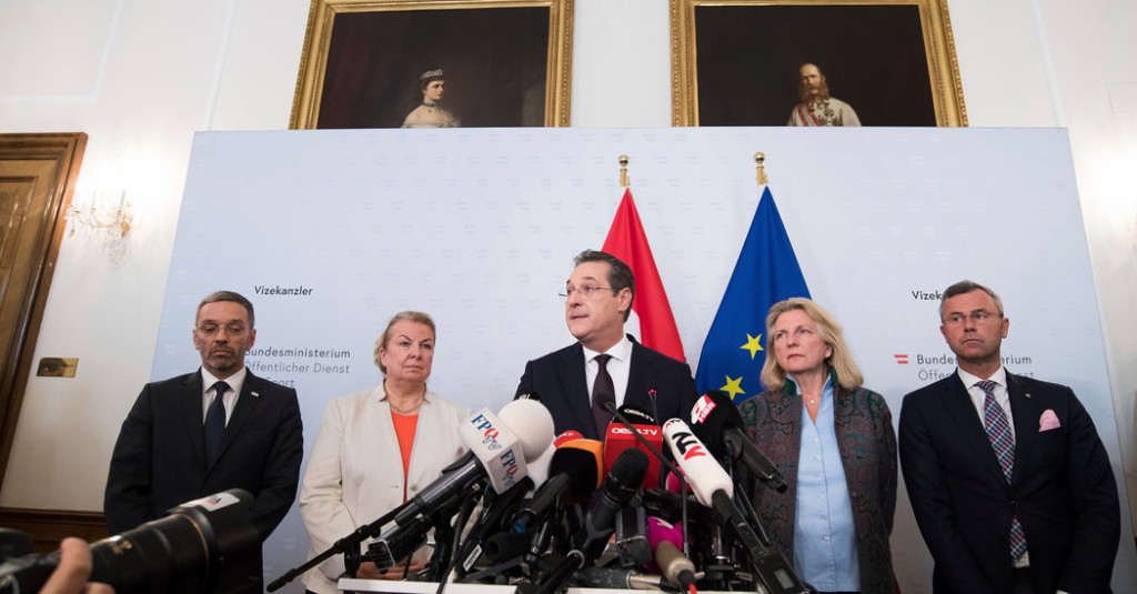 Austria’s Vice Chancellor, Heinz-Christian Strache, Resigns After Video Sting Is Revealed
