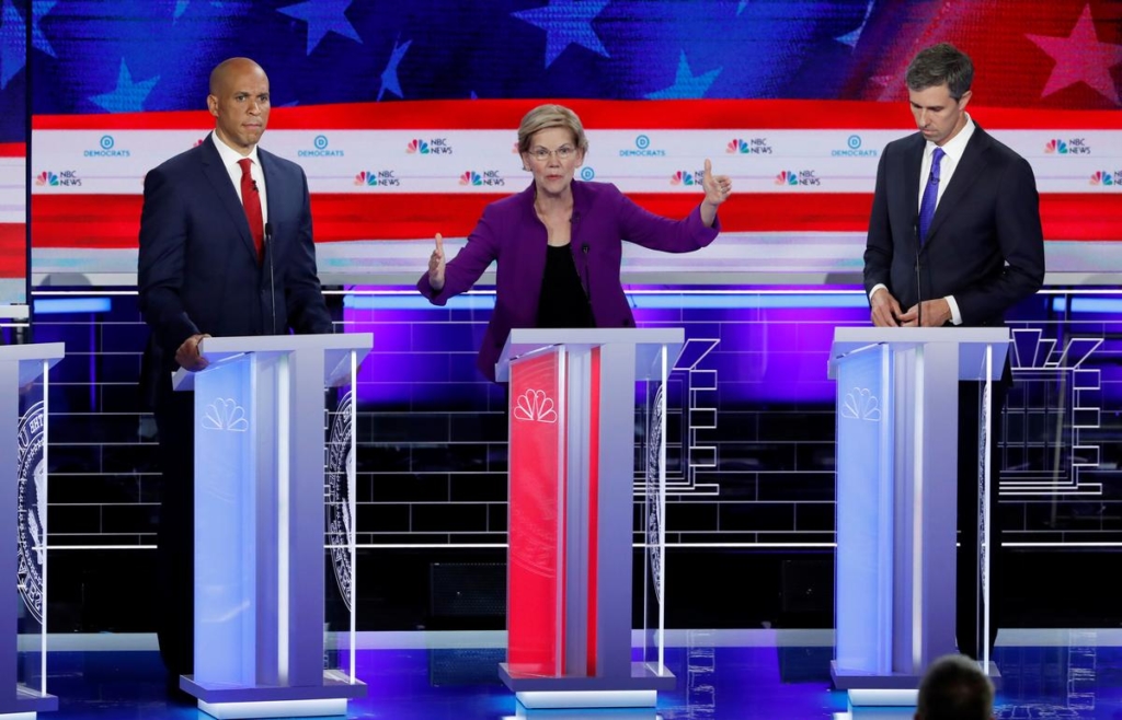Warren emerges from first Democratic debate unscathed