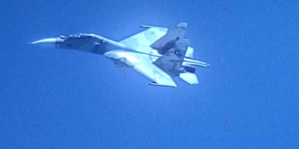 Video shows Russian-made Venezuelan aircraft ‘aggressively shadowing’ American plane, according to military