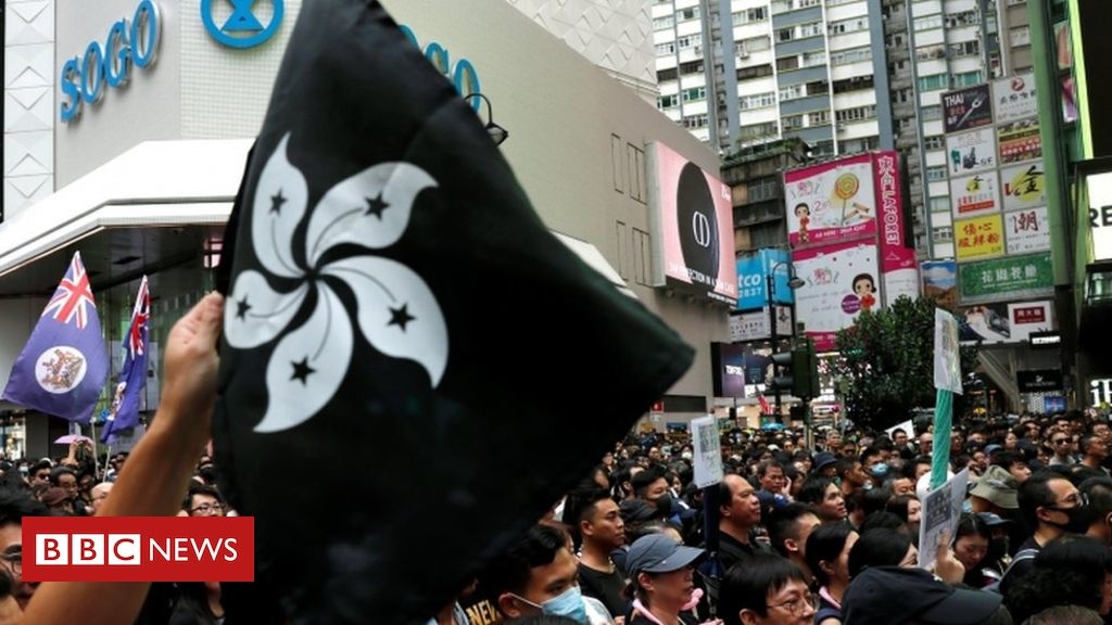 Tens of thousands gather for major Hong Kong rally
