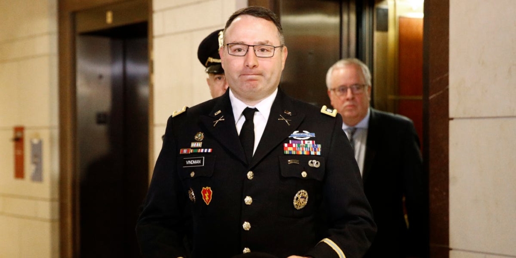 Vindman says White House did not include key phrases from Trump call:NYT – Business Insider