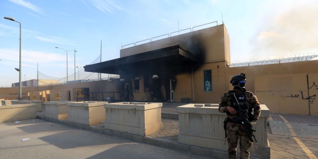 Rockets were launched at the US Embassy in Baghdad for the second night in a row – Business Insider