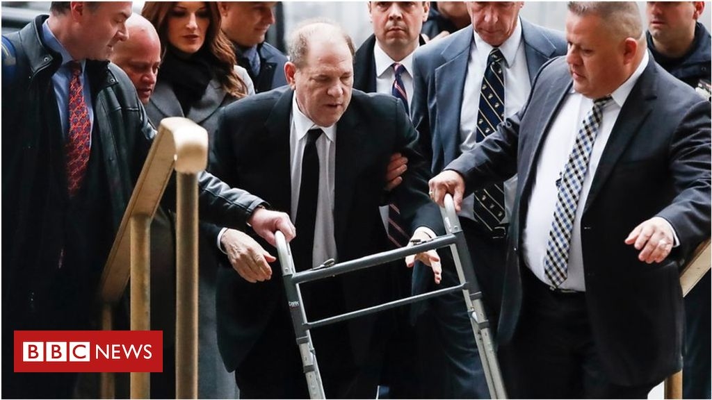 Harvey Weinstein arrives at court for trial