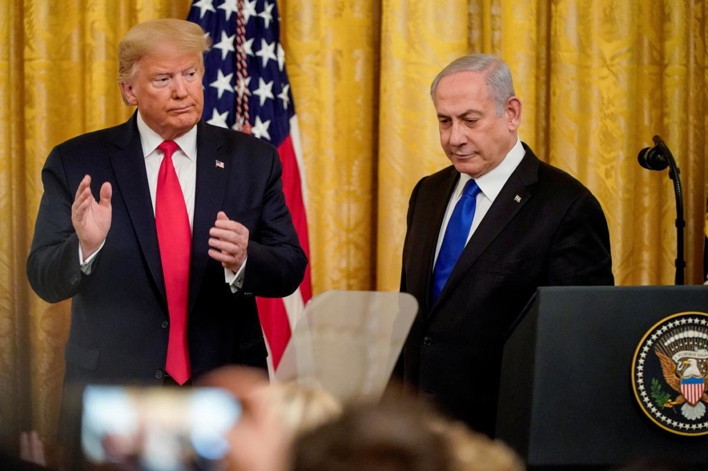 Trump leaps into Middle East fray with peace plan that Palestinians denounce