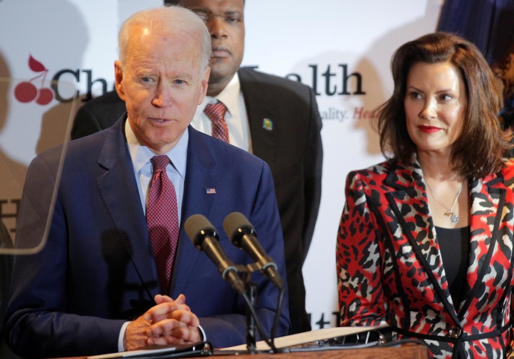 Biden gets backing from former presidential rival Booker on eve of Michigan vote