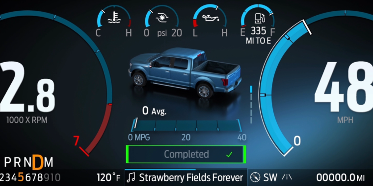 This is what Ford’s new F-150 display and infotainment system looks like