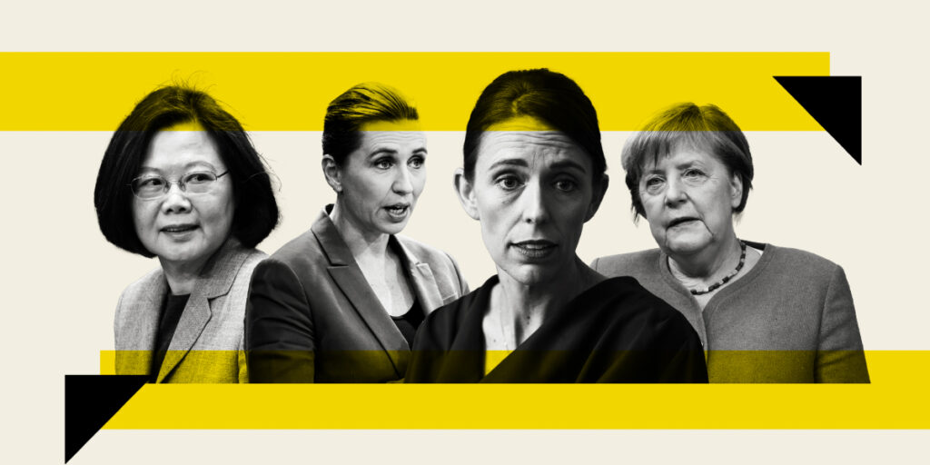 Why female leaders are faring better than ‘wartime presidents’ against COVID-19