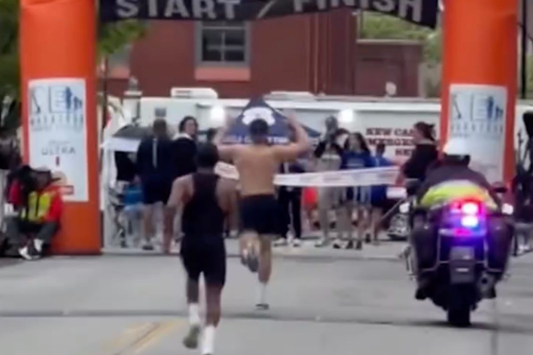 delaware-marathon-runner-celebrates-too-early-—-gets-passed-at-finish-line-to-lose-by-2-seconds,-viral-video-shows:-‘gotta-run-through-the-tape’
